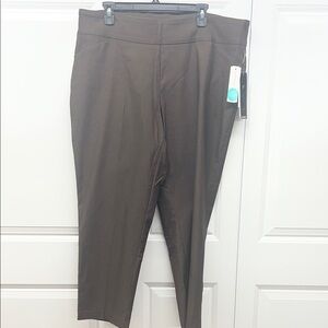 NWT Tribal Fia Straight Leg Pull On Trouser Coffee 20W